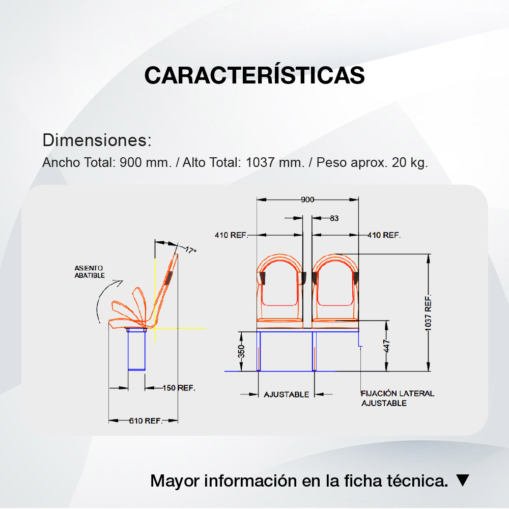 Diagrama Asiento Orus Abatible